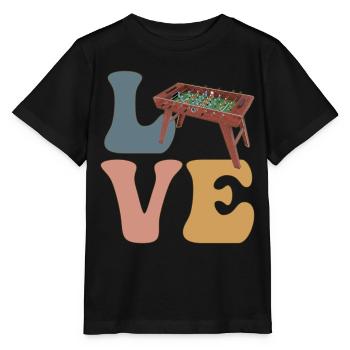 Tischfußballspieler Tischfußball - Stanley/Stella Kinder T-Shirt MINI CREATOR  - Schwarz - Vorne - Mikhail (115cm)