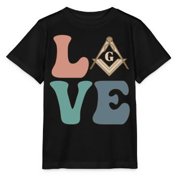 Franc-maçonnerie Franc-maçonnerie Franc-maçonnerie - T-shirt bio MINI CREATOR Stanley/Stella Enfant - noir - Devant - Mikhail (115cm)