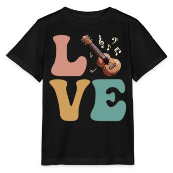 Guitarist Guitarist - Stanley/Stella MINI CREATOR Kids’ T-Shirt - black - Front - Mikhail (115cm)