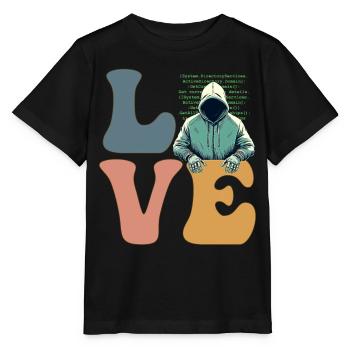 Hacker Hacking Cybersecurity Anonymous - Stanley/Stella MINI CREATOR Kids’ T-Shirt - black - Front - Mikhail (115cm)
