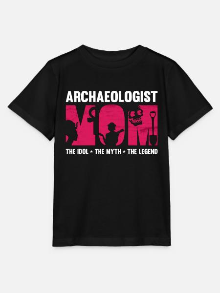 Archéologue Maman L’idole Le mythe Paléontologie - T-shirt bio MINI CREATOR Stanley/Stella Enfant - noir