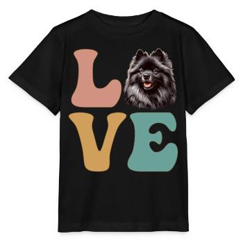 Keeshond Hundeliebhaber - Stanley/Stella Kinder T-Shirt MINI CREATOR  - Schwarz - Vorne - Mikhail (115cm)