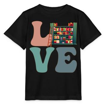 Bibliothekar Bibliothek - Stanley/Stella Kinder T-Shirt MINI CREATOR  - Schwarz - Vorne - Mikhail (115cm)
