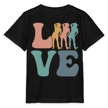 Line Dance Line Dancing Line Dancer - Stanley/Stella MINI CREATOR Kids’ T-Shirt - black - Front - Mikhail (115cm)