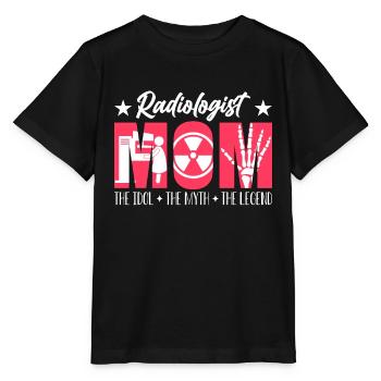 Radiologue Maman L’idole Le mythe Le technologue - T-shirt bio MINI CREATOR Stanley/Stella Enfant - noir - Devant - Mikhail (115cm)