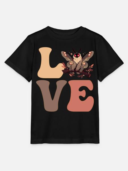 Niedlicher Mothman Kryptozoologie Kryptide - Stanley/Stella Kinder T-Shirt MINI CREATOR - Schwarz