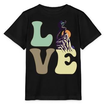 Alpinisme Alpinisme Randonnée - T-shirt bio MINI CREATOR Stanley/Stella Enfant - noir - Devant - Mikhail (115cm)