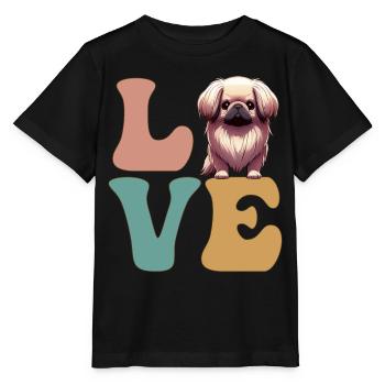 Pekinese Hundeliebhaber - Stanley/Stella Kinder T-Shirt MINI CREATOR  - Schwarz - Vorne - Mikhail (115cm)