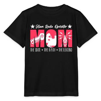 Ham Radio Operator Mom The Idol The Radio Operator - Stanley/Stella Kinder T-Shirt MINI CREATOR  - Schwarz - Vorne - Mikhail (115cm)