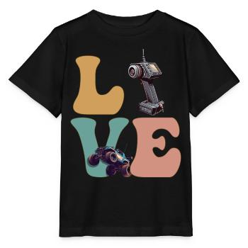 RC Car Remote Control Racing Racer - Stanley/Stella MINI CREATOR Kids’ T-Shirt - black - Front - Mikhail (115cm)