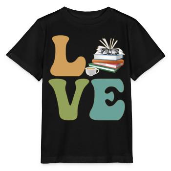 Readers Bookworm Bookworm Bookworm - Stanley/Stella MINI CREATOR Kids’ T-Shirt - black - Front - Mikhail (115cm)