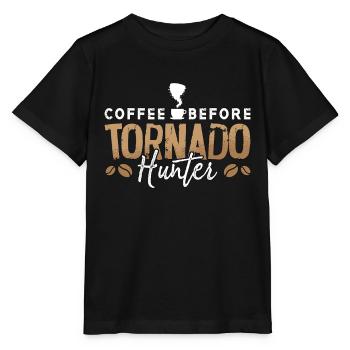 Tornado Hunter Coffee Storm Hunter Coffee Lover - Stanley/Stella Kinder T-Shirt MINI CREATOR  - Schwarz - Vorne - Mikhail (115cm)