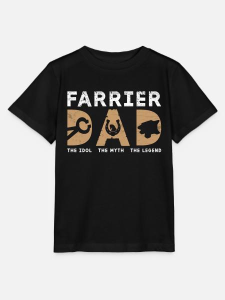 Farrier Dad The Idol The Myth The Metalworker - Stanley/Stella MINI CREATOR Kids’ T-Shirt - black