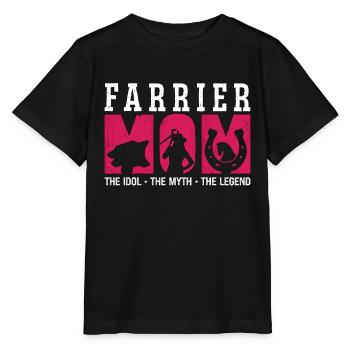 Maman maréchal-ferrante L’idole Le mythe La forge - T-shirt bio MINI CREATOR Stanley/Stella Enfant - noir - Devant - Mikhail (115cm)