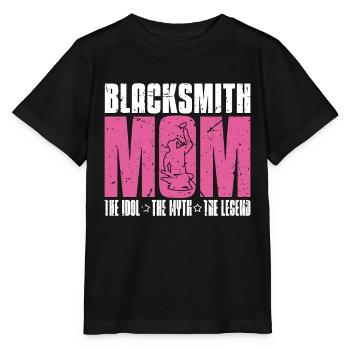Maman forgeronne L’idole Le mythe Le ferronnier - T-shirt bio MINI CREATOR Stanley/Stella Enfant - noir - Devant - Mikhail (115cm)