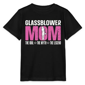 Glassblower Mom The Idol The Myth The Glassblowing - Stanley/Stella Kinder T-Shirt MINI CREATOR  - Schwarz - Vorne - Mikhail (115cm)