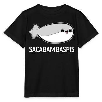 Sacabambaspis Fish Meme - Stanley/Stella MINI CREATOR Kids’ T-Shirt - black - Front - Mikhail (115cm)