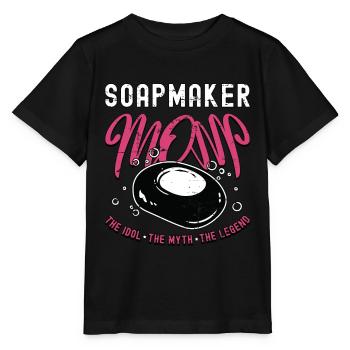 Soapmaker Mom The Idol The Myth The Soapmaking - Stanley/Stella Kinder T-Shirt MINI CREATOR  - Schwarz - Vorne - Mikhail (115cm)