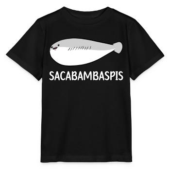 Sacabambaspis Fish Meme - Stanley/Stella MINI CREATOR Kids’ T-Shirt - black - Front - Mikhail (115cm)