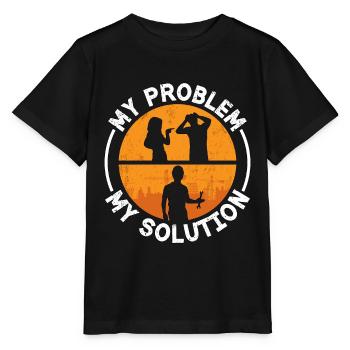 Monteur de charpentes métalliques Mon problème Mon pictogramme Papa Maman Soudure - T-shirt bio MINI CREATOR Stanley/Stella Enfant - noir - Devant - Mikhail (115cm)