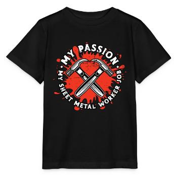 Sheet Metal Worker My Passion My Fabricator Welder - Stanley/Stella MINI CREATOR Kids’ T-Shirt - black - Front - Mikhail (115cm)