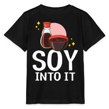 Japanese soy sauce - Stanley/Stella MINI CREATOR Kids’ T-Shirt - black - Front - Mikhail (115cm)