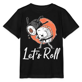 Sushi Sashimi Japonais Cuisine Asiatique - T-shirt bio MINI CREATOR Stanley/Stella Enfant - noir - Devant - Mikhail (115cm)