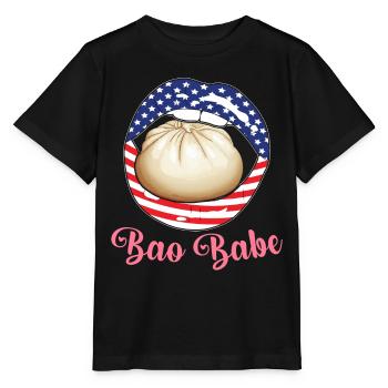 Dim Sum Bun Cuisine Chinoise - T-shirt bio MINI CREATOR Stanley/Stella Enfant - noir - Devant - Mikhail (115cm)