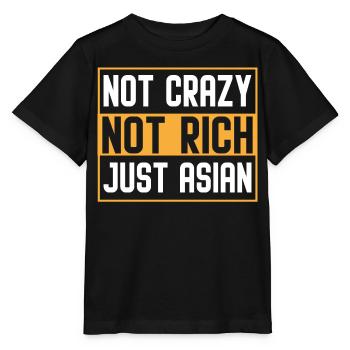 Funny Asian Americans - Stanley/Stella MINI CREATOR Kids’ T-Shirt - black - Front - Mikhail (115cm)