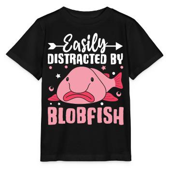 Funny sea creature - Stanley/Stella MINI CREATOR Kids’ T-Shirt - black - Front - Mikhail (115cm)