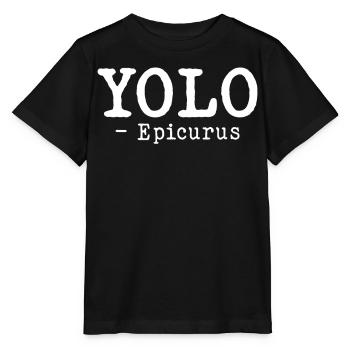 Lustige Philosophie Theorie Griechische Philosophe - Stanley/Stella Kinder T-Shirt MINI CREATOR  - Schwarz - Vorne - Mikhail (115cm)