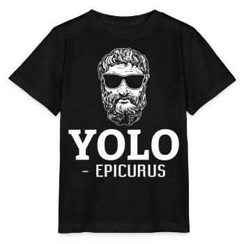 Lustige Philosophie Theorie Griechische Philosophe - Stanley/Stella Kinder T-Shirt MINI CREATOR  - Schwarz - Vorne - Mikhail (115cm)