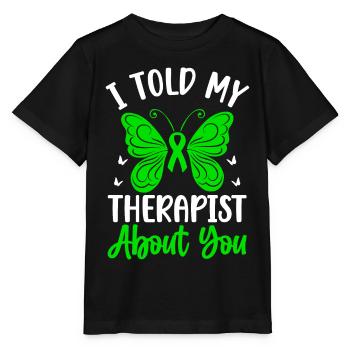 Therapy to sensitize to mental health - Stanley/Stella MINI CREATOR Kids’ T-Shirt - black - Front - Mikhail (115cm)