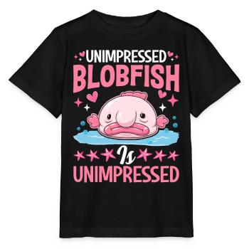 Funny sea creature - Stanley/Stella MINI CREATOR Kids’ T-Shirt - black - Front - Mikhail (115cm)