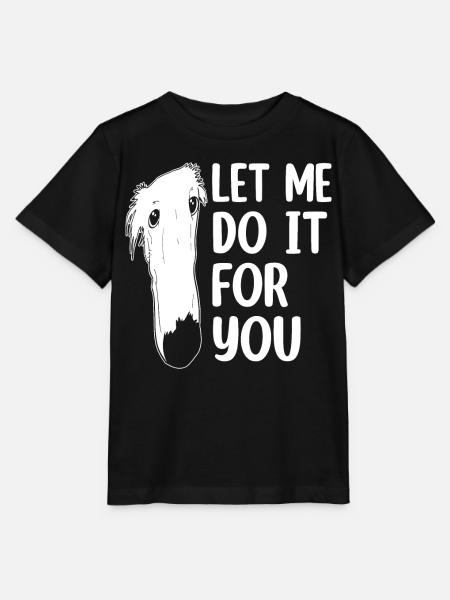 Barsoi Hund Meme - Stanley/Stella Kinder T-Shirt MINI CREATOR - Schwarz
