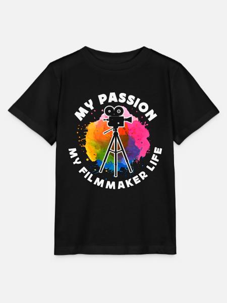 Filmmaker My Passion My Filmmaker Job Filmmaking - Stanley/Stella MINI CREATOR Kids’ T-Shirt - black