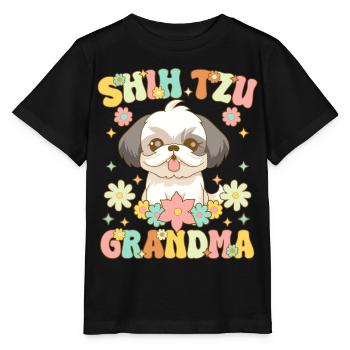Groovy Hundeliebhaberin - Stanley/Stella Kinder T-Shirt MINI CREATOR  - Schwarz - Vorne - Mikhail (115cm)