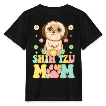 Groovy Hundeliebhaberin - Stanley/Stella Kinder T-Shirt MINI CREATOR  - Schwarz - Vorne - Mikhail (115cm)