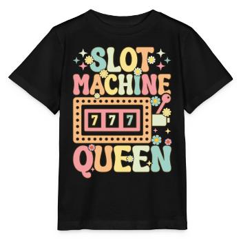 Groovy Casino Liebhaber Glücksspiel - Stanley/Stella Kinder T-Shirt MINI CREATOR  - Schwarz - Vorne - Mikhail (115cm)