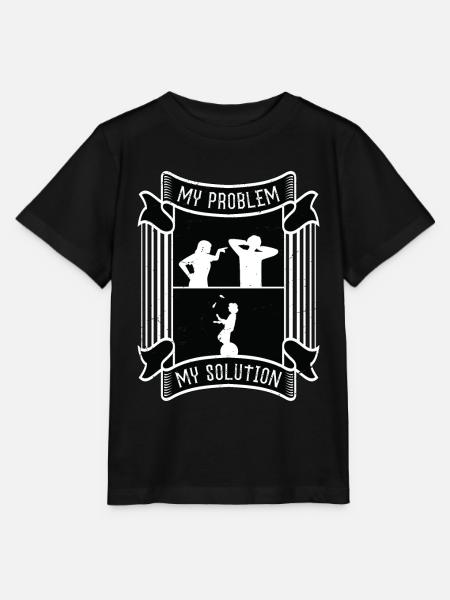 Circus Clown My Problem My Solution Pictogram Dad - Stanley/Stella Kinder T-Shirt MINI CREATOR  - Schwarz