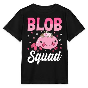 Funny Blobfish Sea Creature - Stanley/Stella MINI CREATOR Kids’ T-Shirt - black - Front - Mikhail (115cm)