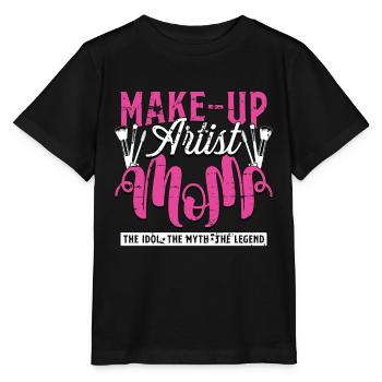 Make-Up Artist Mom The Idol The Myth Brow Artist - Stanley/Stella MINI CREATOR Kids’ T-Shirt - black - Front - Mikhail (115cm)