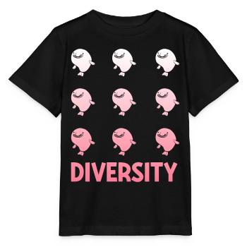 Funny Blobfish Sea Creature - Stanley/Stella MINI CREATOR Kids’ T-Shirt - black - Front - Mikhail (115cm)