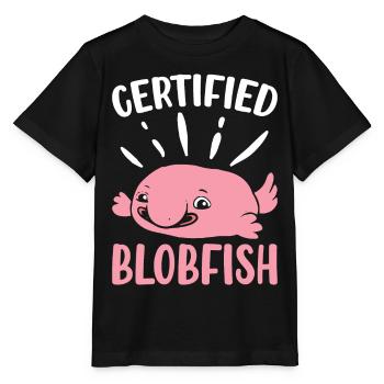 Funny sea creature - Stanley/Stella MINI CREATOR Kids’ T-Shirt - black - Front - Mikhail (115cm)