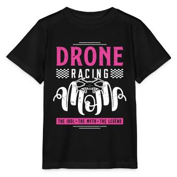 Drone Racing Lover Mom The Idol The Racing Machine - Stanley/Stella MINI CREATOR Kids’ T-Shirt - black - Front - Mikhail (115cm)