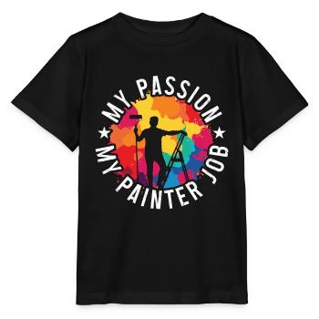 Painter My Passion My Painter Automotive Painter - Stanley/Stella Kinder T-Shirt MINI CREATOR  - Schwarz - Vorne - Mikhail (115cm)