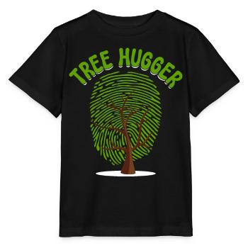Umweltschützer Naturliebhaber Fingerabdruck - Stanley/Stella Kinder T-Shirt MINI CREATOR  - Schwarz - Vorne - Mikhail (115cm)