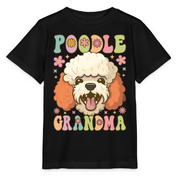 Groovy Hundeliebhaberin - Stanley/Stella Kinder T-Shirt MINI CREATOR  - Schwarz - Vorne - Mikhail (115cm)
