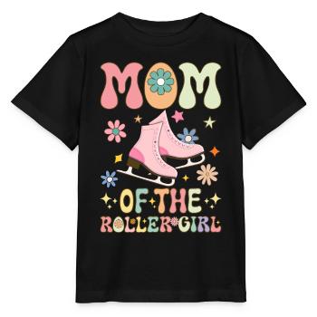 Roller Skating Skater Girl Mom - Stanley/Stella MINI CREATOR Kids’ T-Shirt - black - Front - Mikhail (115cm)