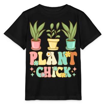 Pflanzenbasierte Ernährung Weiblich Vegetarisch Ve - Stanley/Stella Kinder T-Shirt MINI CREATOR  - Schwarz - Vorne - Mikhail (115cm)